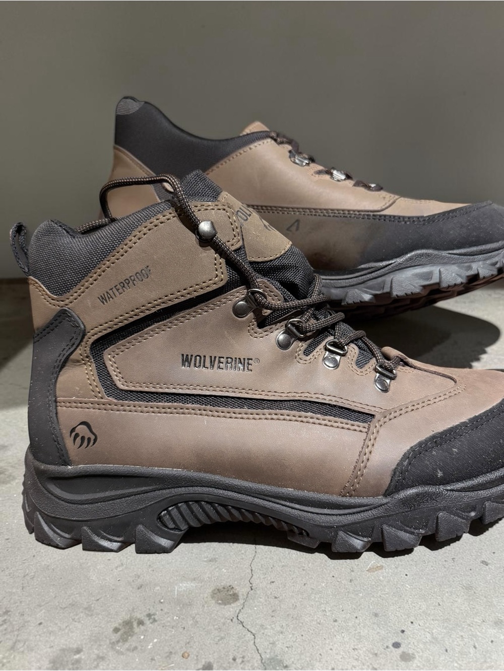 Wolverine Brown and Black Waterproof Hiker Boots